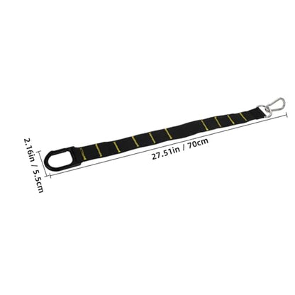 VOSAREA Weighted Sled Pulling Straps Strength Training Harness Adjustable Long Hanging Belt with Spring Buckle for Sled and Resistance Workouts
