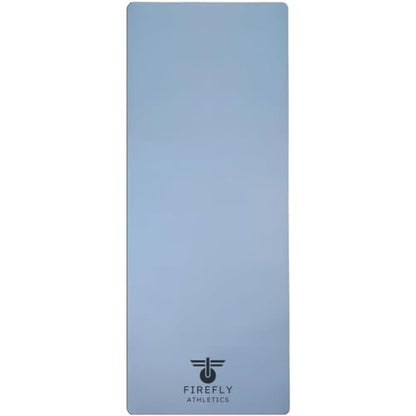 Premium Yoga Mat - 5mm Thick, Extra Wide & Long, Non-Slip Natural Rubber Base & PU Top, Anti-Tear, Ideal for Yoga, Pilates, and Fitness. - color: Blue