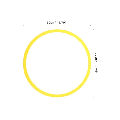 VOSAREA 10pcs Agility Training Rings 12 Inch Plastic Speed Hoops for Soccer Football Footwork Practice Portable Sport Training Circles for Athlete Exercise