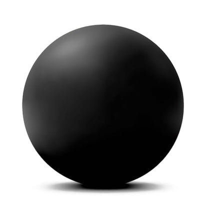 WOVTE Massage Lacrosse Ball for Sore Muscles, Shoulders, Neck, Back, Foot, Body, Deep Tissue, Trigger Point, Muscle Knots, Yoga and Myofascial Release (Black) - color: Black