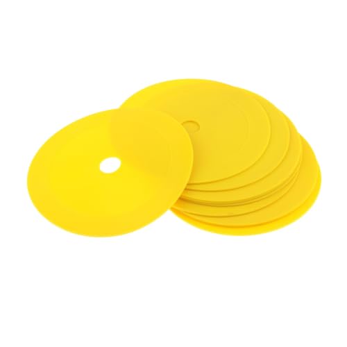 Menolana 10Pcs Markers Flat Cones Plates Floor Dots Multipurpose Field Court Markers Flat Discs for Soccer Practice Speed Sports