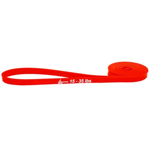 Resistance Bands - Pull Up Bands for Home Gym Fitness, Stretching, Physical Therapy & Training - Includes Instruction - color: 02 - Red