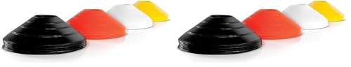 SKLZ Agility 2-Inch High-Visibility Cones for Training and Drills, Set of 20 - size: One Size (Pack of 2)