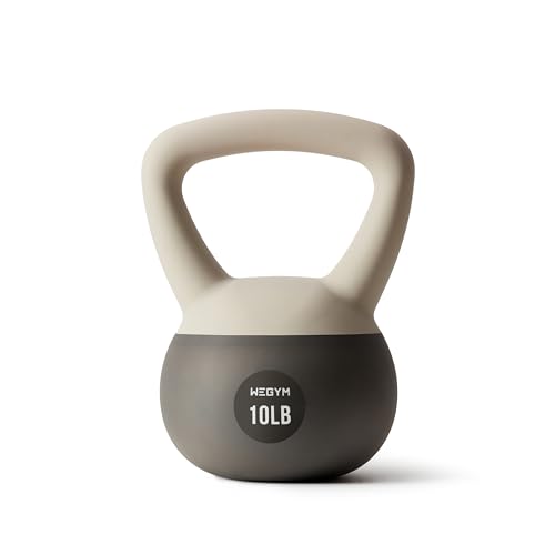WeGym Soft Kettlebells and Kettlebell Sets for Home Strength Training - color: Sandstone, style: 10LB