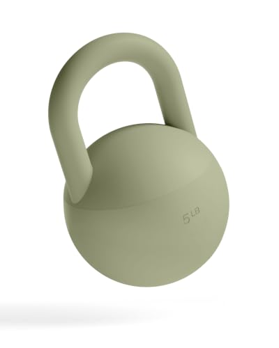 Bala Kettleball Soft Kettlebell for Women - Core & Strength Training - color: Sage, size: 5.0 Pounds