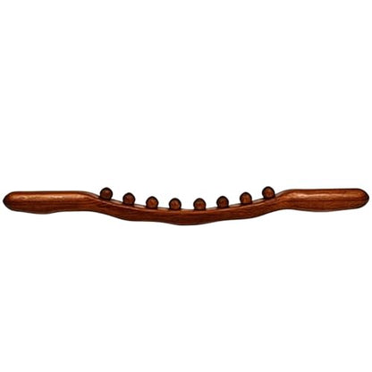 Massage Roller Stick Wood - 8-Bead Scraping Massage | Stomach Cellulite Massager,for Women Men Runners Athletes Fitness Lovers Weightlifters Dancers Gym Home Office Apartment Salon