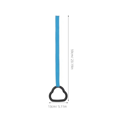 IMIKEYA Gymnastic Rings Set and Adults, Non-Slip Blue Fitness Rings with Adjustable Straps, Home Indoor Pull-up and Strength Training Equipment and Beginners