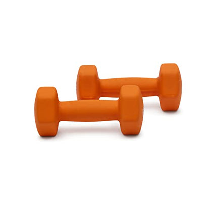 Amazon Basics Neoprene Dumbbell Hand Weights for Exercise and Muscle Toning - style: 6 Pound, Pair