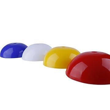 CW Dome Cones Fitness Soccer Football Marker Multi Purpose Cones Bright Sports Games Training Practice Field Pitch Marker Field Track Cones Bright Multicolour with Stand - size: Set of 40