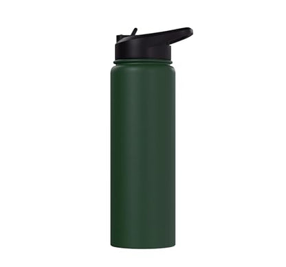 Wall Balls Broke Me Funny Functional Fitness Race Training Stainless Steel Insulated Water Bottle - color: Dark Green