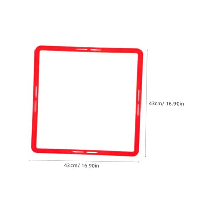 Football Training Supplies 6pcs Portable Agility Rings Boys and Girls Adults Speed and Agility Training Set