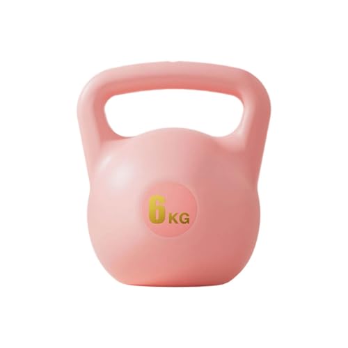 Water Filled Kettlebell, 6kg Adjustable Soft PE Kettle Bell with Ergonomic Non-Slip Handle, Portable Fillable Weight for Home Gym Strength Training Travel and Yoga Fitness - color: Pink