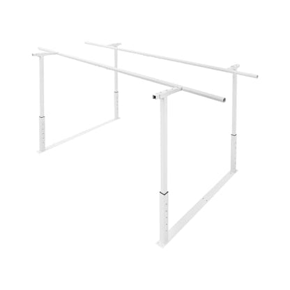 Physical Therapy Parallel Bars - 7FT/213cm Walking Assist Bars with Adjustable Height and Width, Home Gym Parallel Bars Workout Dip Stnads for Strength Training Fitness