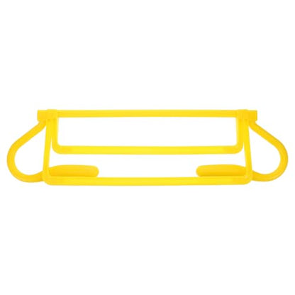 Happyyami Adjustable Height Soccer Agility Training Hurdles, Foldable Yellow Durable Speed Hurdles with Detachable Frame for Football and Athlete Footwork Drills