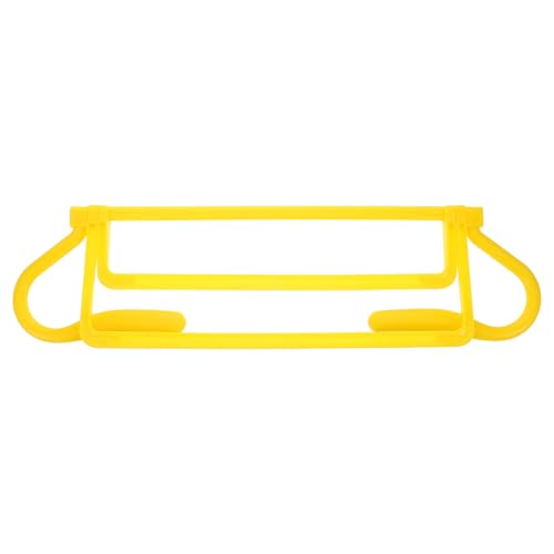 Happyyami Adjustable Height Soccer Agility Training Hurdles, Foldable Yellow Durable Speed Hurdles with Detachable Frame for Football and Athlete Footwork Drills