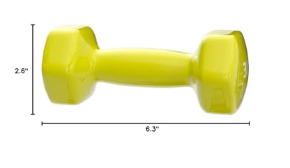 Amazon Basics Vinyl Coated Dumbbell Hand Weights - style: 3 Pounds, Pair