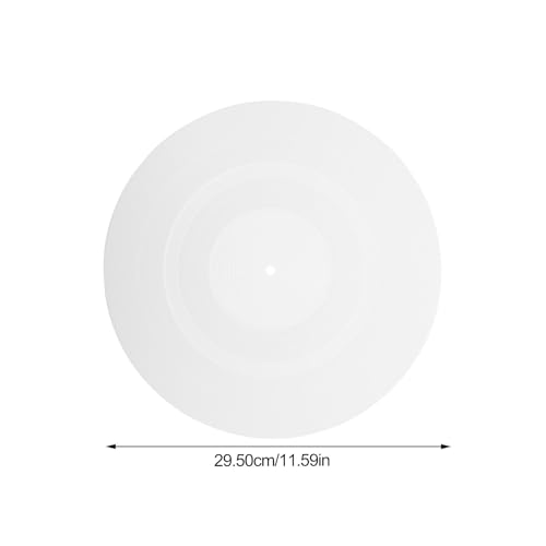 Garneck Vinyl Record Player Mat 11.61 Inch Turntable Slipmat Anti-Static Rubber Pad for Record Protection and Vibration Reduction