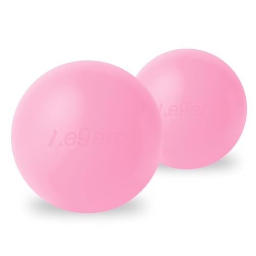 Massage Lacrosse Balls for Myofascial Release,Yoga Deep Tissue Massage,Trigger Point Therapy and Foot Plantar Fasciitis,Muscle Soreness Massager Ball (2Pack, Pink) - color: Pink