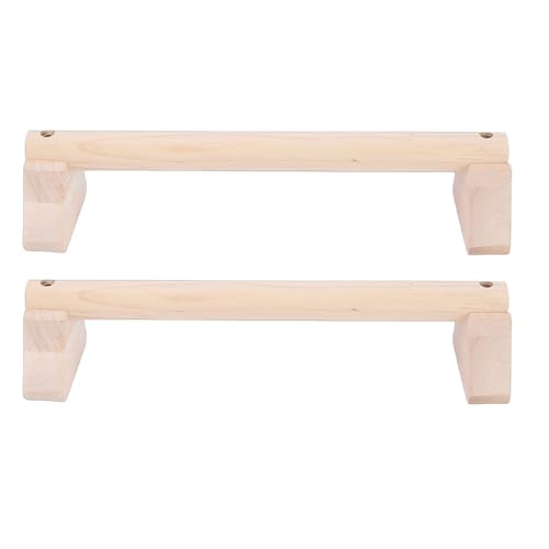 Wooden Parallettes Push Up Bars, Anti Slip Handstand Bars, Handstand Trainer Push Up Handles for Strength Training and Calisthenics, Home Workout Equipment