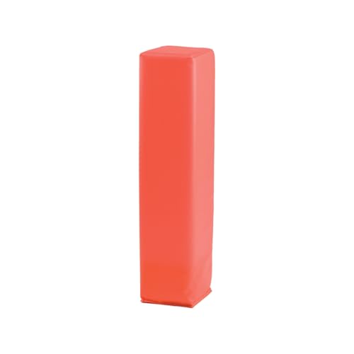 Champion Sports Football Field Pylon Set of 4 Hi Vis Orange 4"x18" Markers-Durable Vinyl/Nylon & Poly Foam Core-Weighted Base