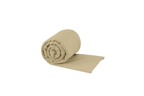 Sea to Summit Portable Pocket Towel for Camping, Gym, and Travel - color: Desert, style: Large