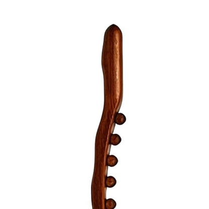 Massage Roller Stick Wood - 8-Bead Scraping Massage | Stomach Cellulite Massager,for Women Men Runners Athletes Fitness Lovers Weightlifters Dancers Gym Home Office Apartment Salon