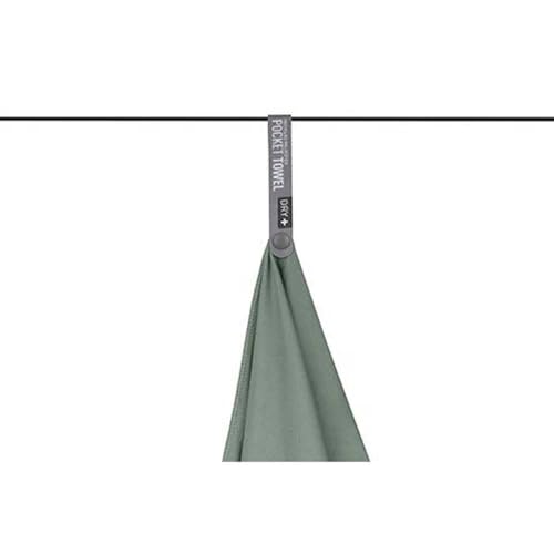 Sea to Summit Portable Pocket Towel for Camping, Gym, and Travel - color: Sage, style: Medium