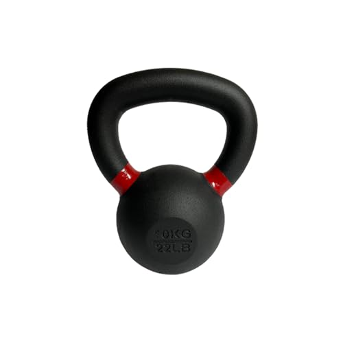 Fitness First Powder Coated Cast Iron Kettlebells - Powder Coated for Durability, Available in Multiple Weights - Ideal for Strength Training and Conditioning