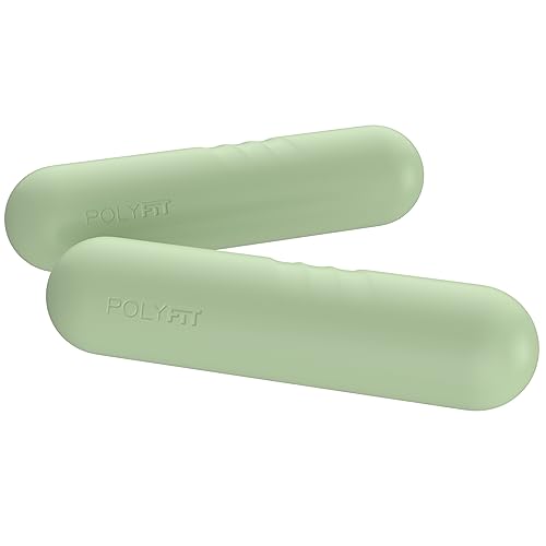 Polyfit Dumbbell Weight Bars for Women - 3.3 LB Each | 6.5 LB Pair - Dumbbell Set for Walking, Yoga, Dance, Barre, Pilates, Cardio, Aerobics