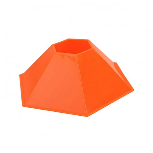 Soccer Training Cone PE Agility Training Cone Portable Athletic Gear - color: Orange