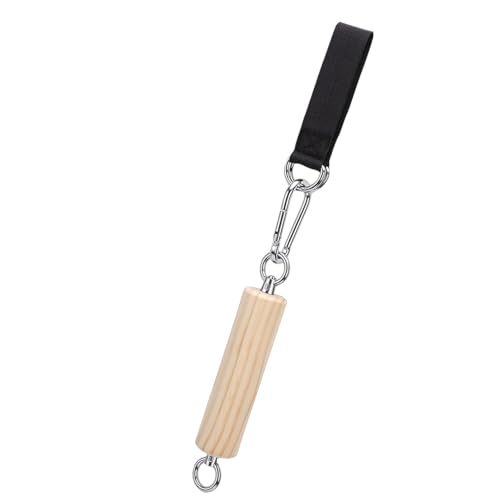 Wooden Pull Up Grip, Natural Beech Wood Strength Trainer with Hooks for Home Gym Workouts, Climbing Enthusiasts, Bodyweight Training