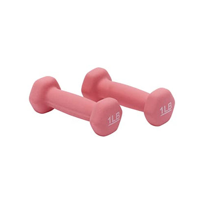 Amazon Basics Neoprene Dumbbell Hand Weights for Exercise and Muscle Toning - style: 1 Pound, Pair