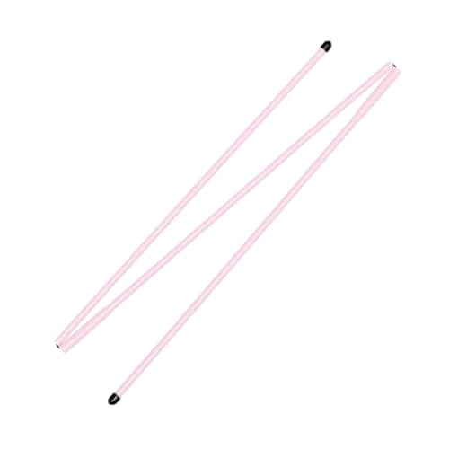 Golf Alignment Sticks (2-Pack) - Swing Guide & Putting Training Aid with Direction Indicator - color: pink