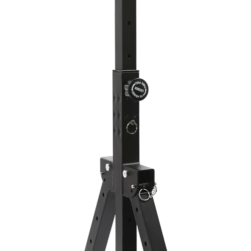 Pull Up Bar, Dsmsseym Foldable Dip Station Free Standing Chin Up Bar Height Adjustable Chin Up Bar Multifunction Fitness Tower Station Gym Training Workout Equipment
