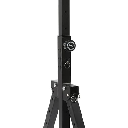 Pull Up Bar, Dsmsseym Foldable Dip Station Free Standing Chin Up Bar Height Adjustable Chin Up Bar Multifunction Fitness Tower Station Gym Training Workout Equipment
