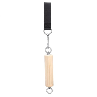 Wooden Pull Up Grip, Natural Beech Wood Strength Trainer with Hooks for Home Gym Workouts, Climbing Enthusiasts, Bodyweight Training
