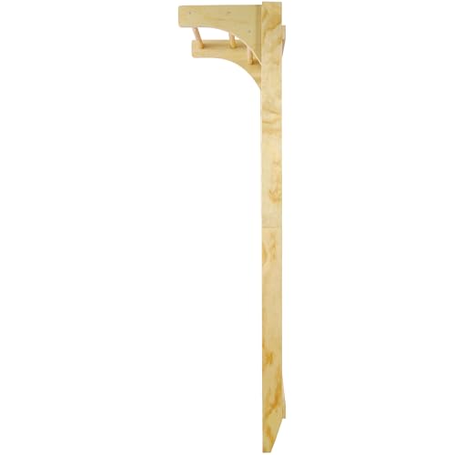 Adjustable Swedish Stall Bars & Pull-Up Bar for Home Gym, Physical Therapy - Heavy-Duty Beech/Pine Wood, Space-Saving Wall-Mounted Design