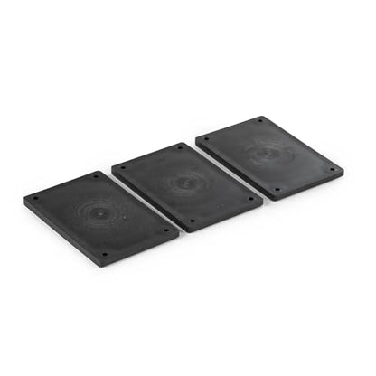 Titan Fitness 3 Pack UHMW Plastic Shoes for High-Low Push-Pull Sled Extra Thick Replacement Skis