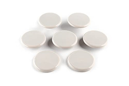 Super Sliders 3-1/2" Medium Round Reusable Furniture Sliders for Carpet, Anti-Slip Protective Furniture Moving Pads for Beds, Sofas, Dressers, Set of 16, Beige