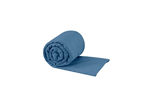 Sea to Summit Portable Pocket Towel for Camping, Gym, and Travel - color: Moonlight Blue, style: Large