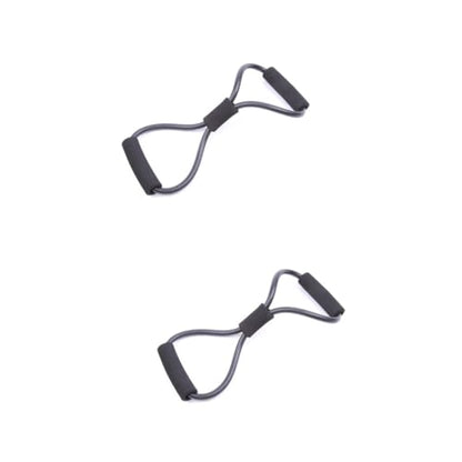 2pcs Expander Spring Exercise Spring Expander Arm Exercise Resistance Bands Rubber - color: Blackx2pcs, size: mediumx2pcs