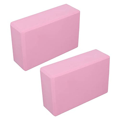 2PCS Yoga Block for Yoga Pilates Meditation Nonslip Appearance Provides Stability Nonslip EVA Yoga Blocks