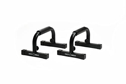Sweet Sweat Push Up Bars, by Sports Research - Durable, Non-Slip with Comfort Grip - Calisthenics Equipment for Bodyweight Fitness & Strength Training - Floor Stand Pushup Bar Handles for Men & Women