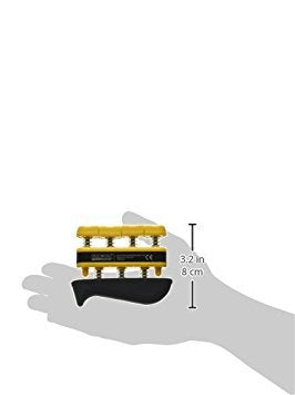 CanDo GripMaster Hand Exerciser, Yellow, X-Light Tension - color: Yellow, size: X-light (1.5 Pound)