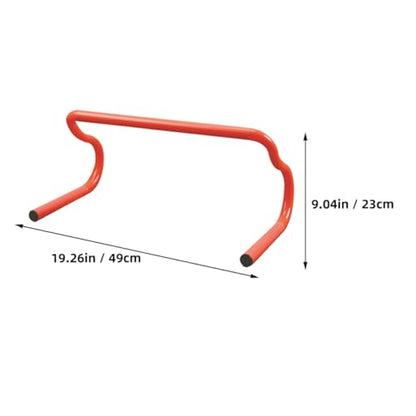 SUPVOX 3pcs Orange Mini Hurdles for Agility Training, Athletic Speed Training Hurdles for Soccer and Football Drills, Portable Detachable Sports Practice Equipment and Athletes