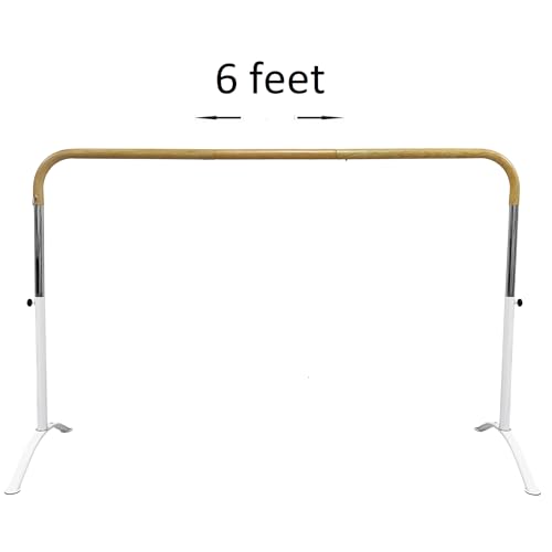 Portable Ballet Barre for Home or Studio – Adjustable Freestanding Curved Dance Bar for Kids & Adults, Ideal for Stretch, Pilates, Dance & Active Workouts White