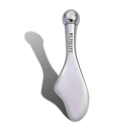 Mini Eye Care Stick, Facial Roller to Eliminate Eye Puffiness, Lighten Wrinkles, Gua Sha Beauty Skin Care Tool, On-the-go Facial Care Massager for Women (Zinc Alloy)