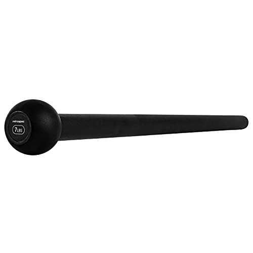 Retrospec Revolve Steel Macebell for Strength Training, Rehabilitation, Stretching, Conditioning and Rotational Training - 5, 7, 10, 15, 20, 30lb Options for Women & Men