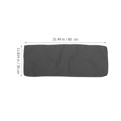 Quick Dry Sports Towel with Sweat Absorption, Comfortable Microfiber Fitness Towel for Camping, Hiking, Beach Use – Compact, Lightweight, Dark Gray with Mesh Bag