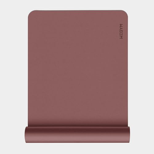 WeGym Yoga Mat, 4mm Cushioned Exercise Mat for Yoga, Pilates, Home Workouts - Anti Slip Polyurethane Suede Yoga Mat with Carrying Strap - color: Rose Pink, style: Polyurethane
